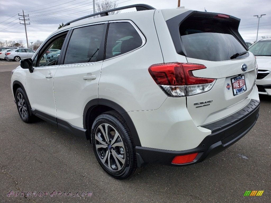 2020 Forester 2.5i Limited - Crystal White Pearl / Gray photo #6
