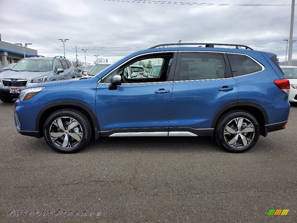 2020 Forester 2.5i Touring - Horizon Blue Pearl / Saddle Brown photo #4