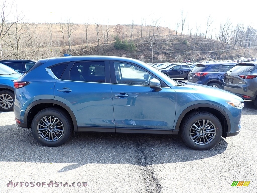 Eternal Blue Mica / Black Mazda CX-5 Touring AWD