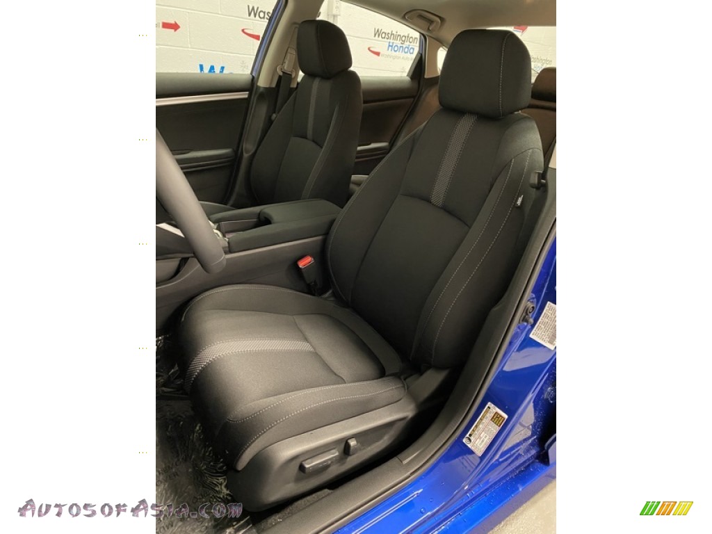 2020 Civic EX Sedan - Aegean Blue Metallic / Black photo #14