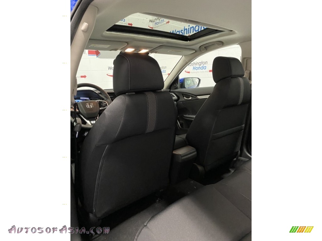 2020 Civic EX Sedan - Aegean Blue Metallic / Black photo #20