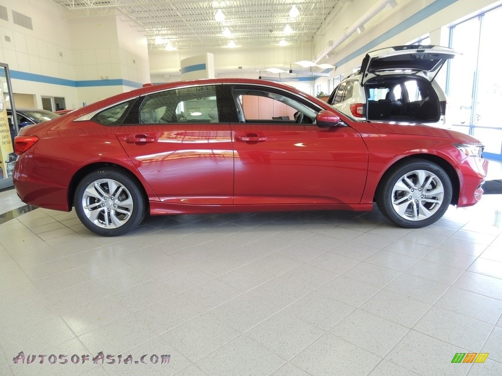 2020 Accord LX Sedan - Radiant Red Metallic / Ivory photo #4
