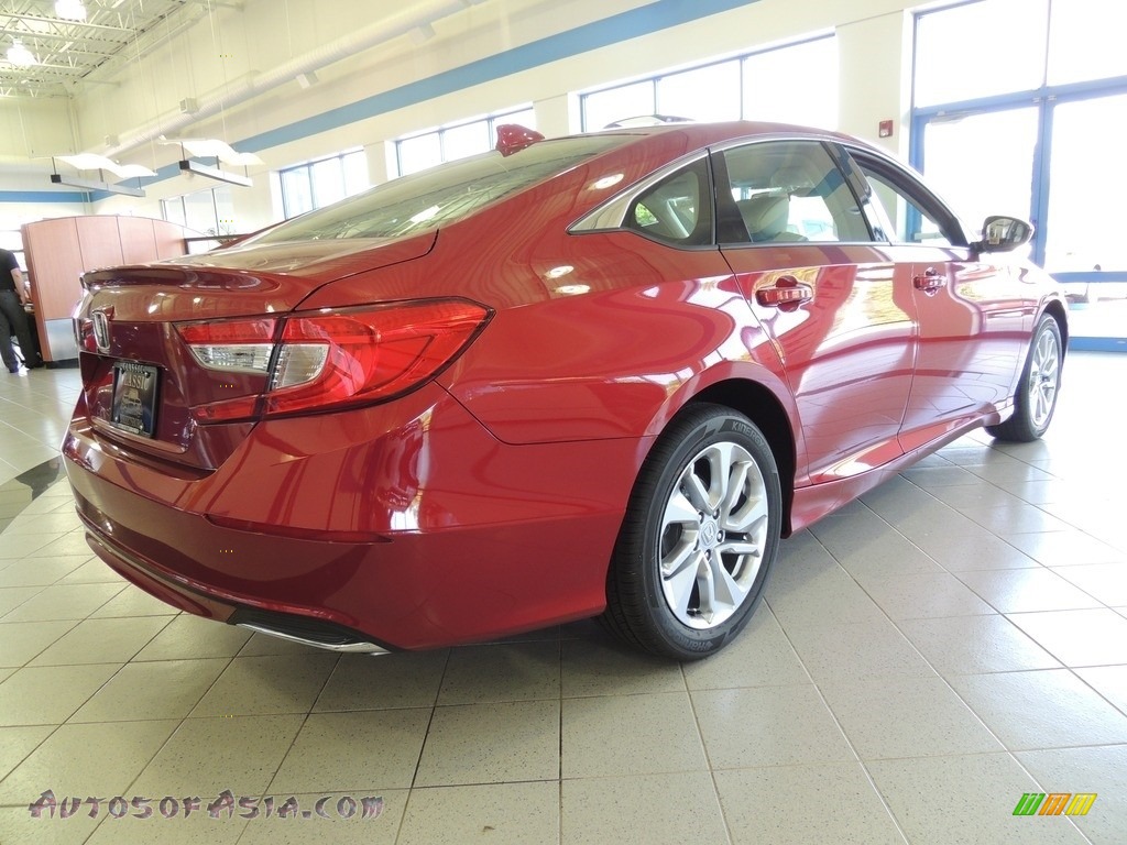 2020 Accord LX Sedan - Radiant Red Metallic / Ivory photo #5