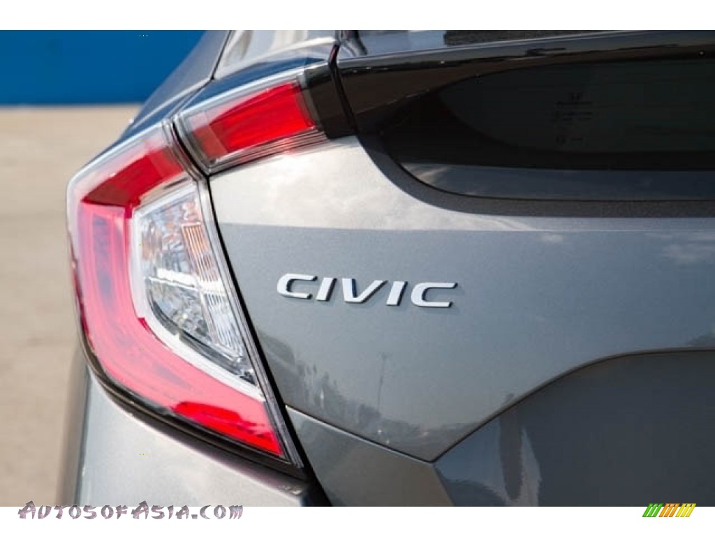2020 Civic EX-L Hatchback - Polished Metal Metallic / Black photo #6