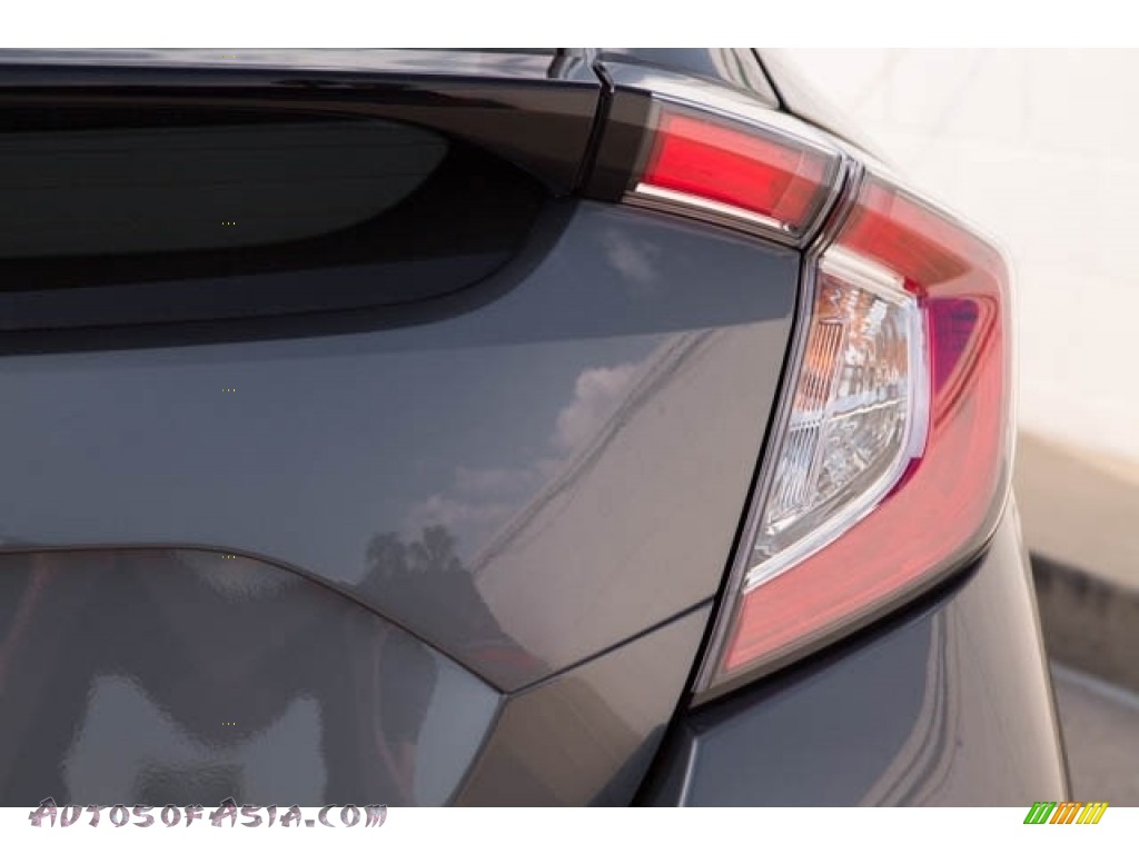 2020 Civic EX-L Hatchback - Polished Metal Metallic / Black photo #7