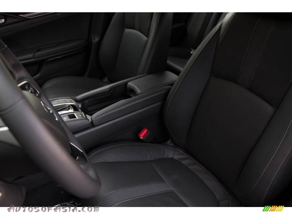 2020 Civic EX-L Hatchback - Polished Metal Metallic / Black photo #23