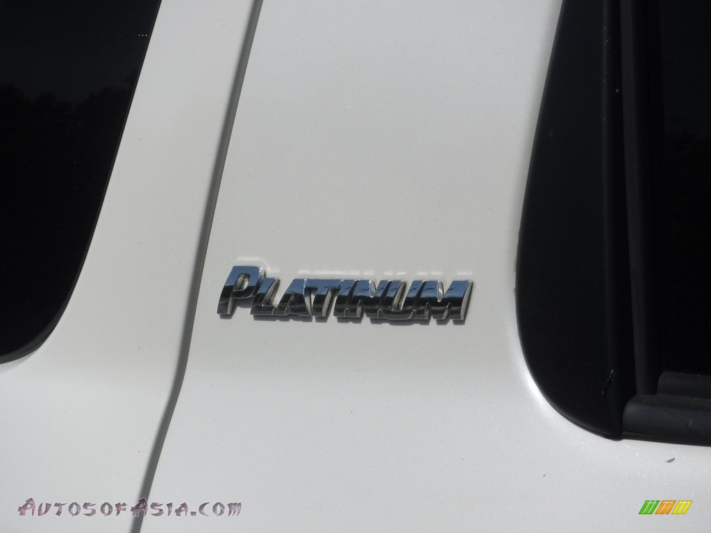 2013 Sequoia Platinum 4WD - Blizzard White Pearl / Red Rock photo #4