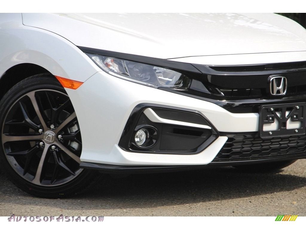2020 Civic Sport Hatchback - Platinum White Pearl / Black photo #3