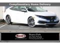 Honda Civic EX Sedan Platinum White Pearl photo #1
