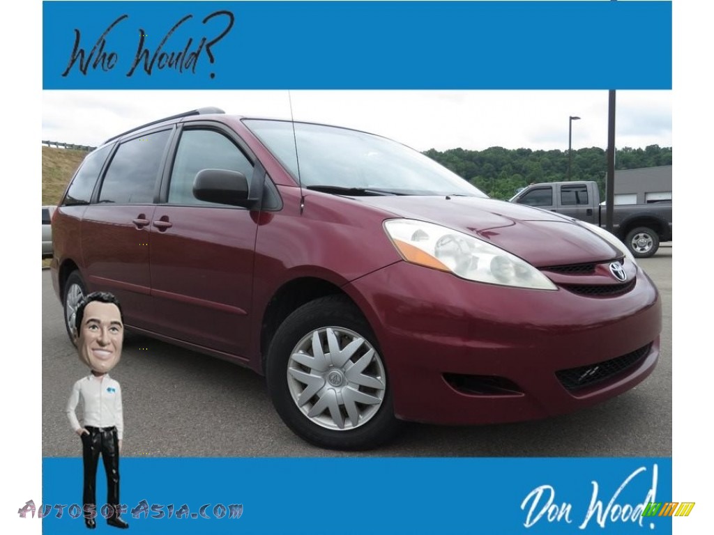 2007 Sienna LE - Salsa Red Pearl / Taupe photo #1