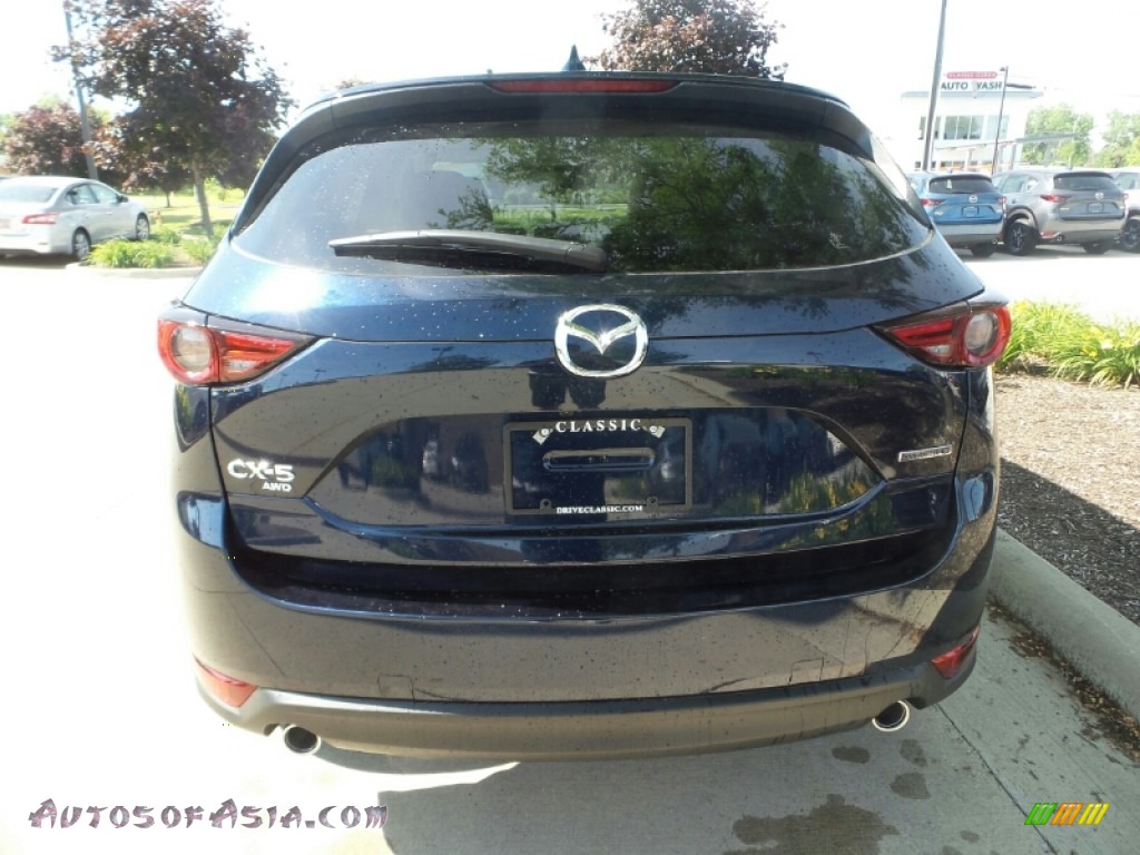 2020 CX-5 Grand Touring AWD - Deep Crystal Blue Mica / Parchment photo #6