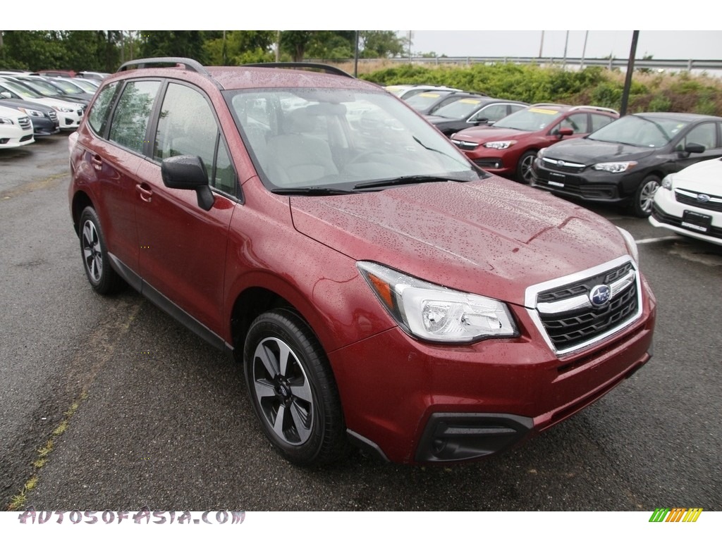 2017 Forester 2.5i - Venetian Red Pearl / Gray photo #3