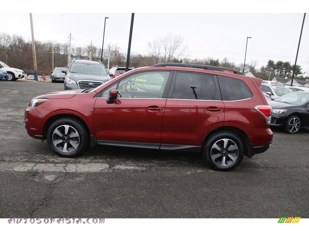 2017 Forester 2.5i Limited - Venetian Red Pearl / Gray photo #8