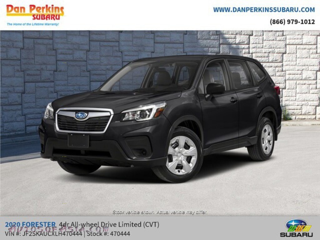 2020 Forester 2.5i Limited - Crystal Black Silica / Gray photo #1