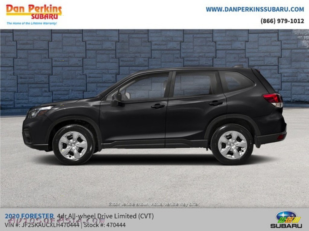 2020 Forester 2.5i Limited - Crystal Black Silica / Gray photo #2
