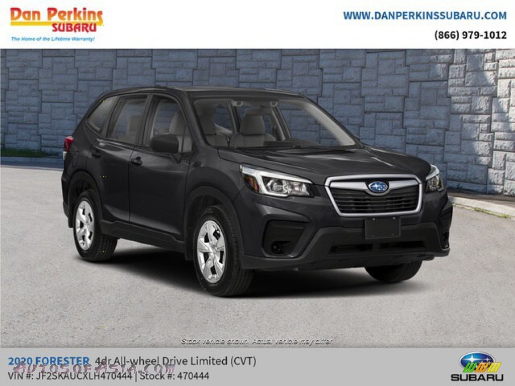 2020 Forester 2.5i Limited - Crystal Black Silica / Gray photo #4