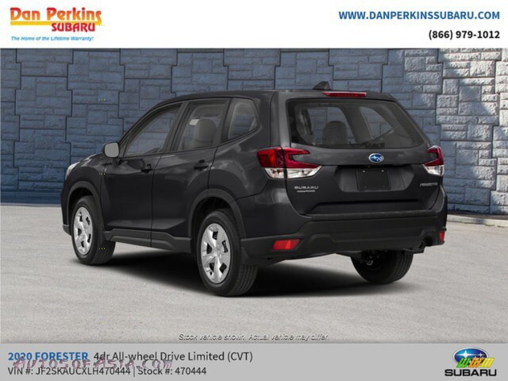 2020 Forester 2.5i Limited - Crystal Black Silica / Gray photo #6