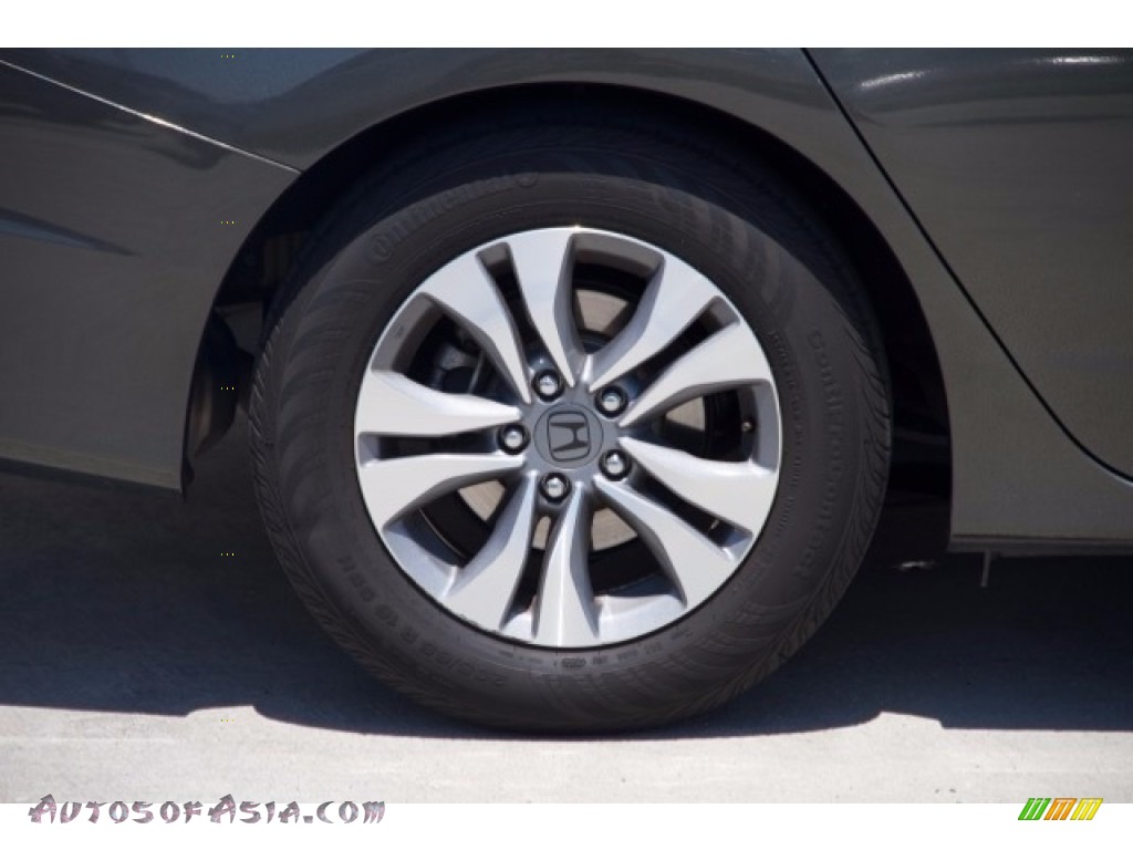 2014 Accord LX Sedan - Hematite Metallic / Black photo #28