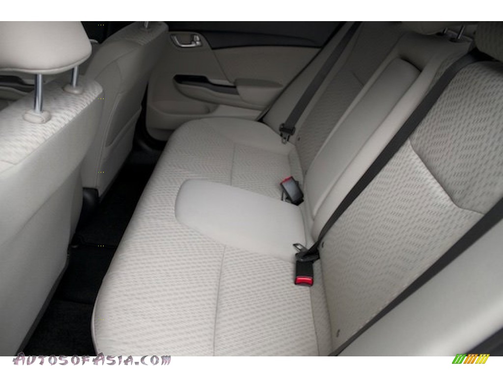 2014 Civic EX Sedan - Taffeta White / Beige photo #4