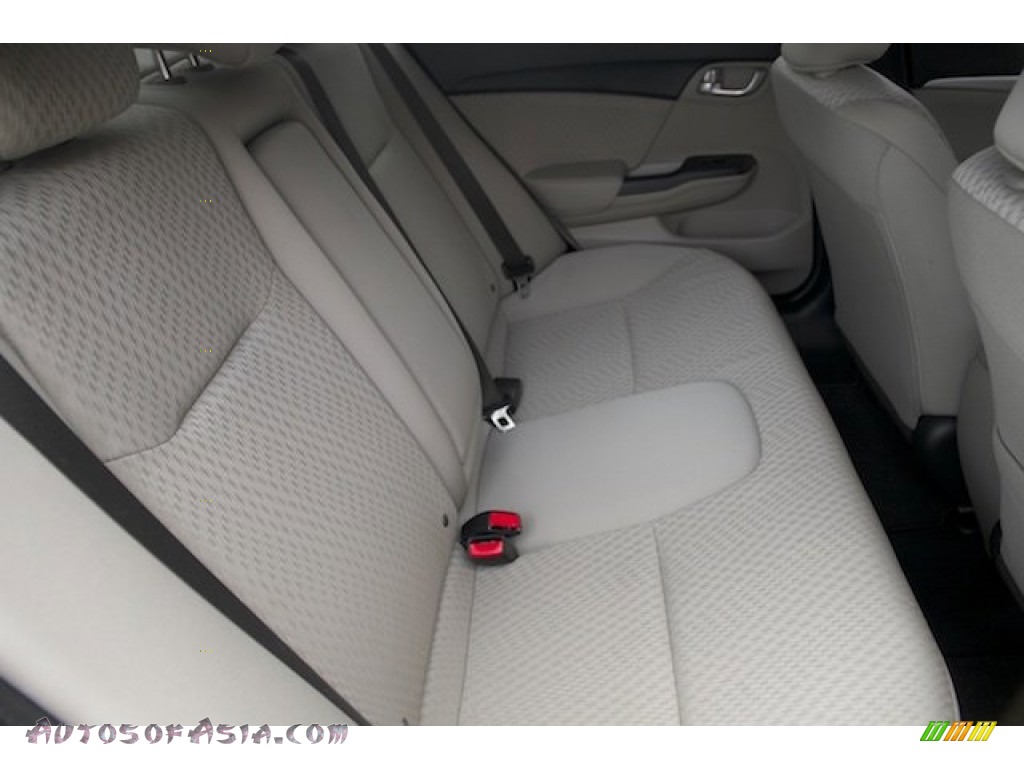 2014 Civic EX Sedan - Taffeta White / Beige photo #18