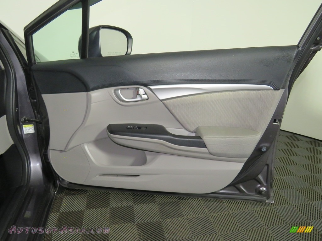 2015 Civic EX Sedan - Urban Titanium Metallic / Black photo #24