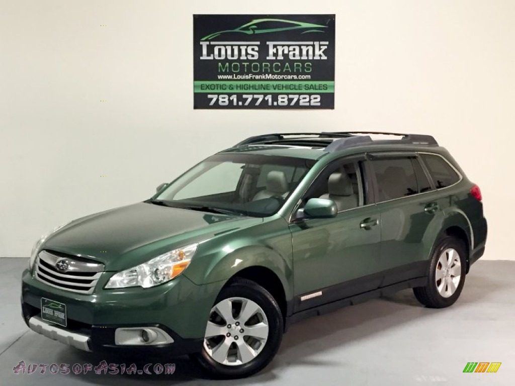 2010 Outback 2.5i Limited Wagon - Cypress Green Pearl / Warm Ivory photo #2