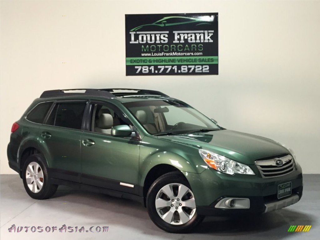 2010 Outback 2.5i Limited Wagon - Cypress Green Pearl / Warm Ivory photo #4