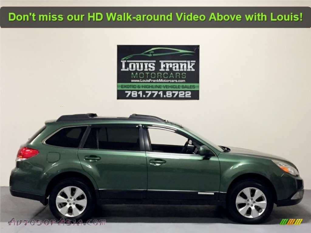 2010 Outback 2.5i Limited Wagon - Cypress Green Pearl / Warm Ivory photo #6