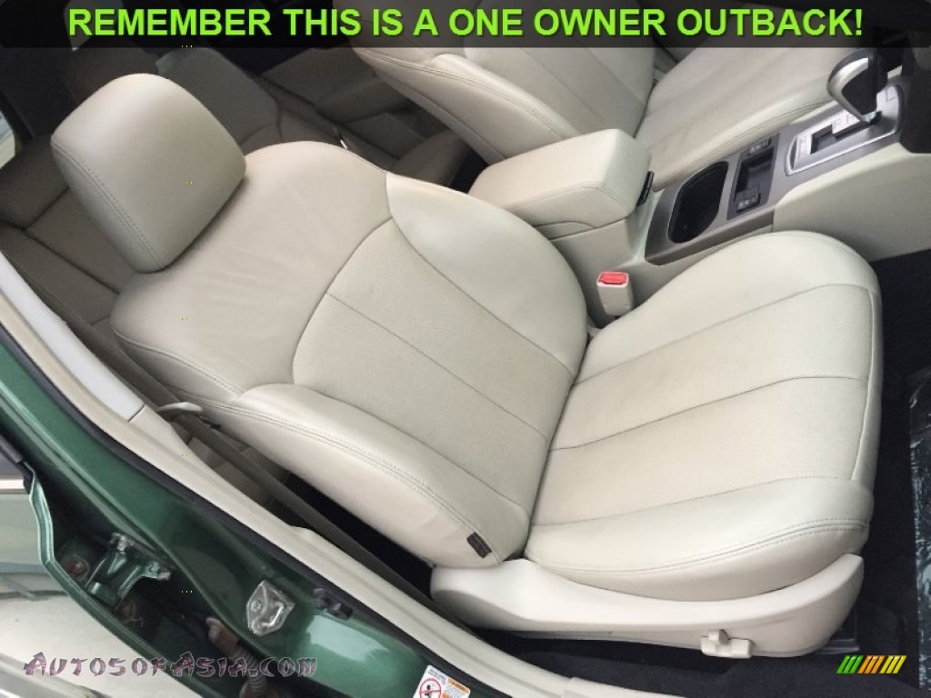 2010 Outback 2.5i Limited Wagon - Cypress Green Pearl / Warm Ivory photo #15