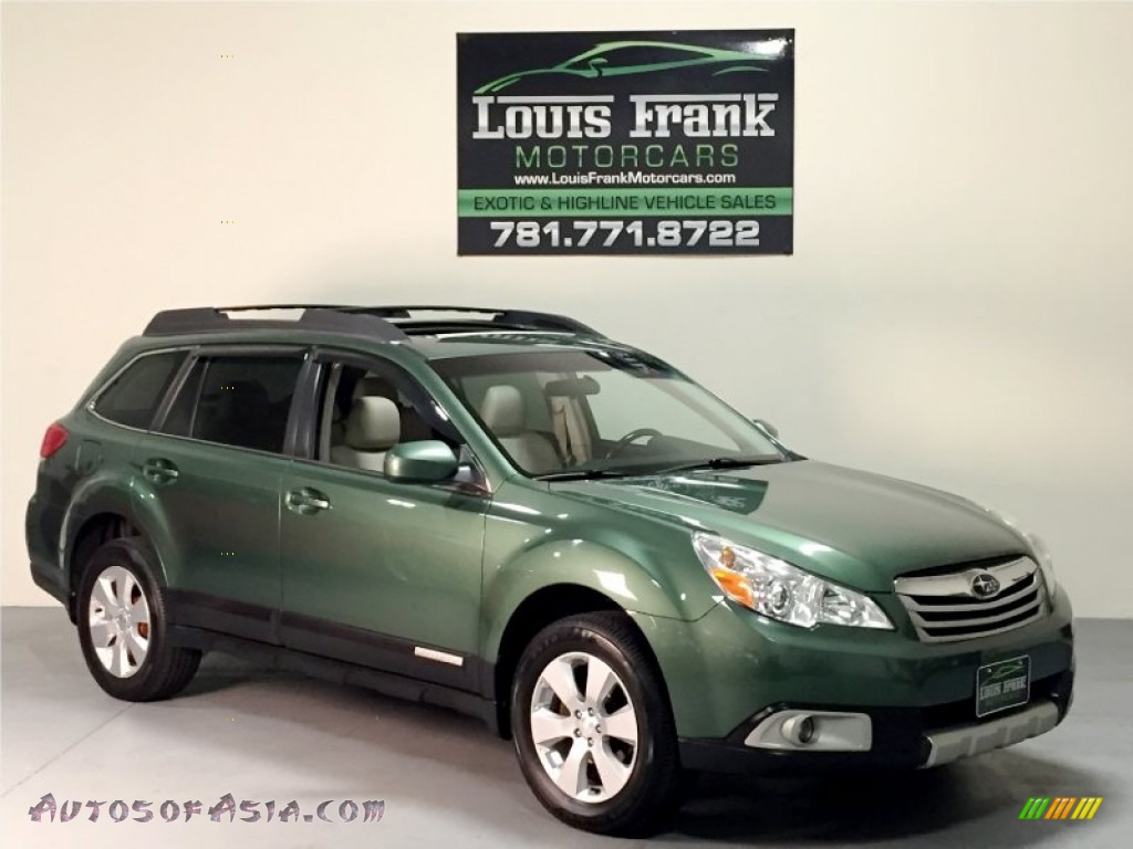 2010 Outback 2.5i Limited Wagon - Cypress Green Pearl / Warm Ivory photo #19