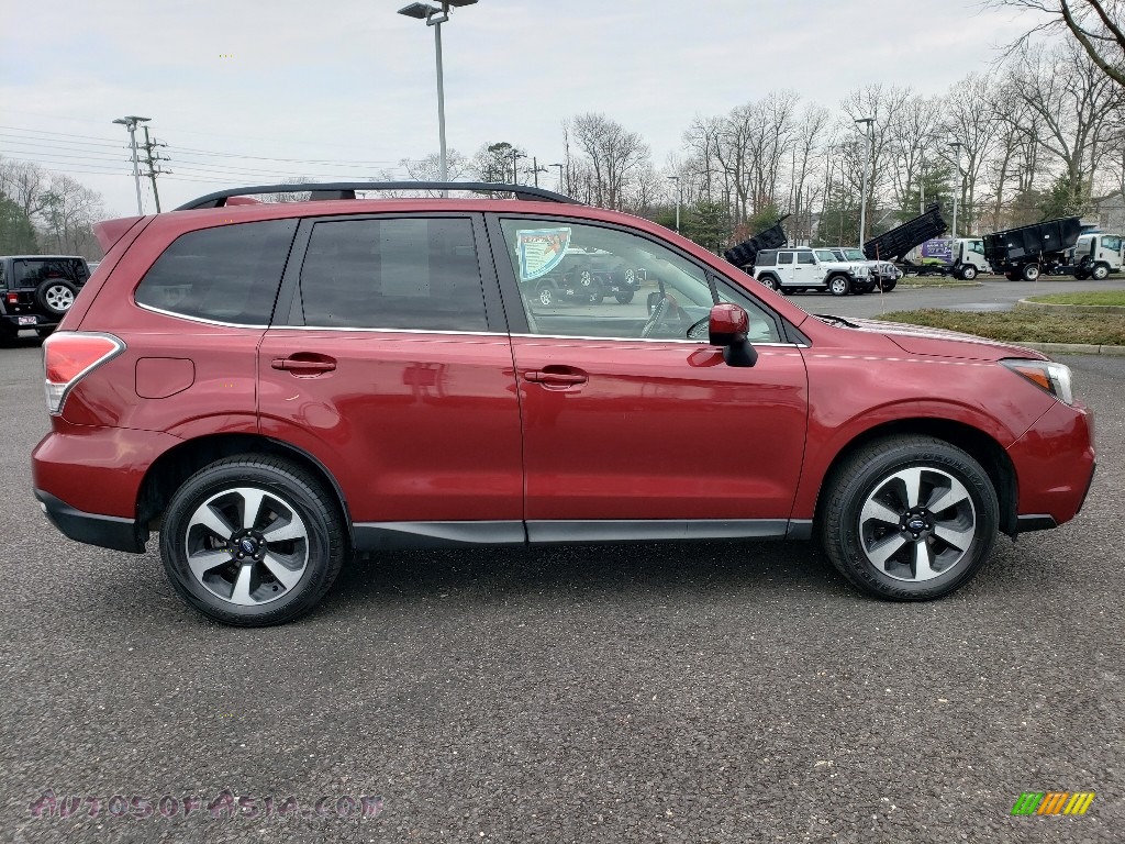 2017 Forester 2.5i Limited - Venetian Red Pearl / Gray photo #22