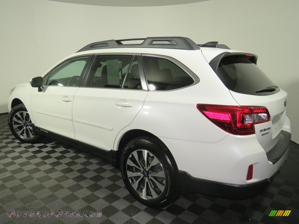 2017 Outback 2.5i Limited - Crystal White Pearl / Warm Ivory photo #9