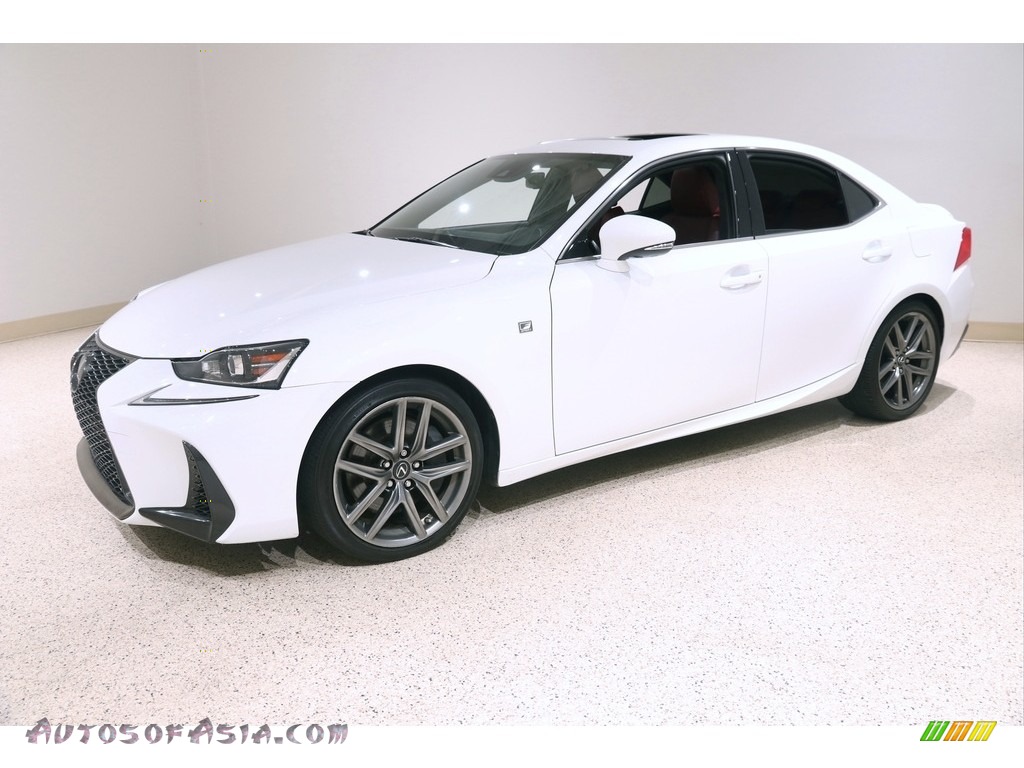 2017 IS 300 AWD F Sport - Ultra White / Rioja Red photo #3