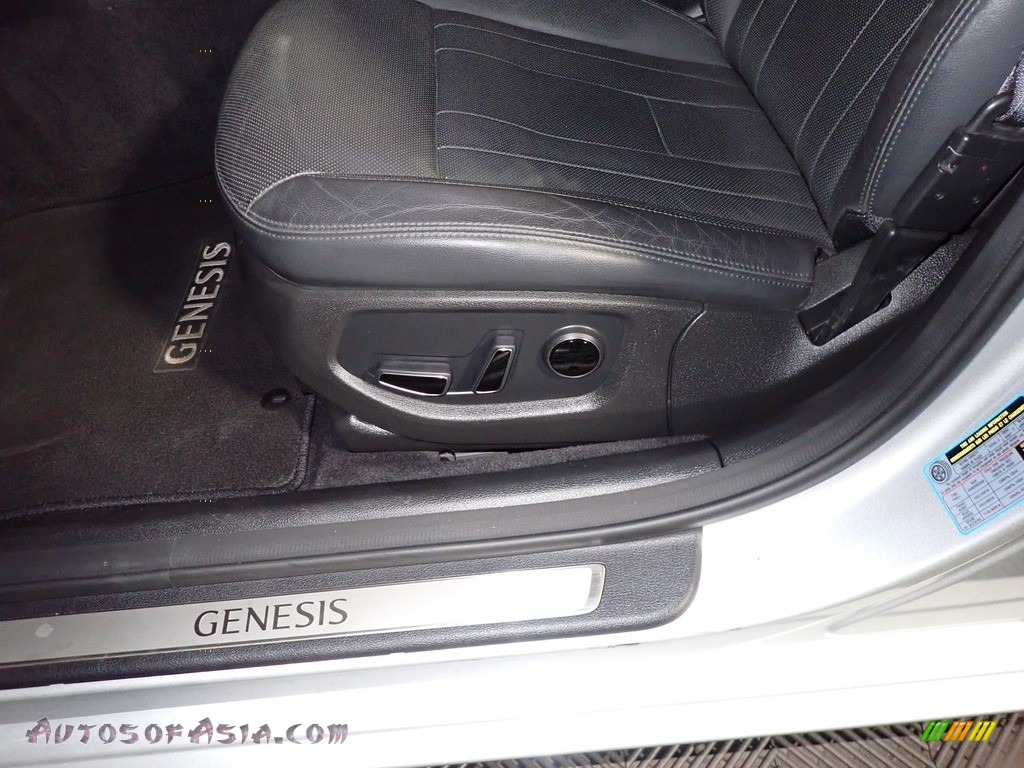 2017 Genesis G80 AWD - Santiago Silver / Black Monotone photo #17