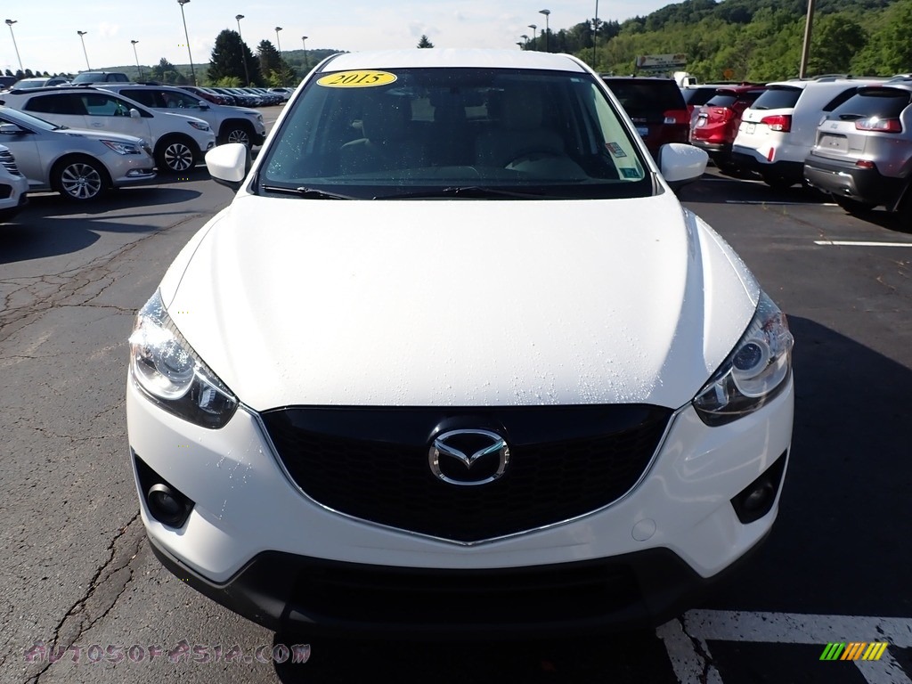 2015 CX-5 Touring AWD - Crystal White Pearl Mica / Sand photo #3