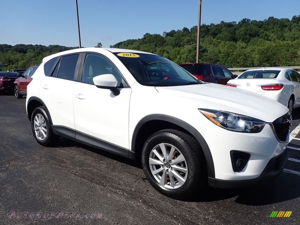 2015 CX-5 Touring AWD - Crystal White Pearl Mica / Sand photo #4