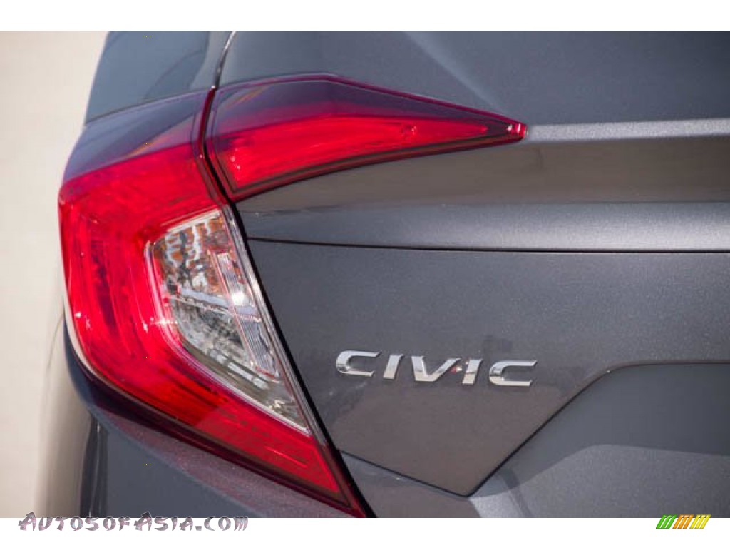 2018 Civic EX Sedan - Modern Steel Metallic / Gray photo #12