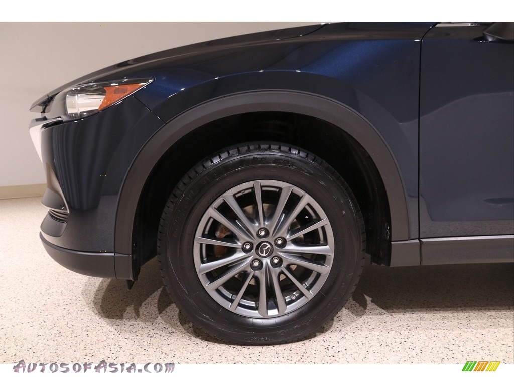 2017 CX-5 Touring AWD - Deep Crystal Blue Mica / Black photo #22