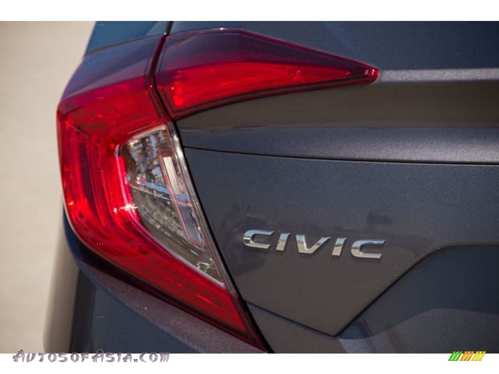 2017 Civic LX Sedan - Sonic Gray Pearl / Gray photo #12
