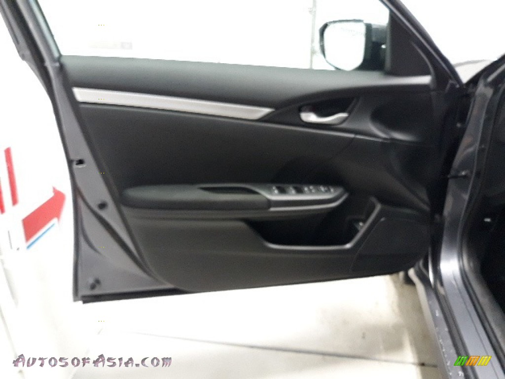 2020 Civic LX Sedan - Modern Steel Metallic / Black photo #25