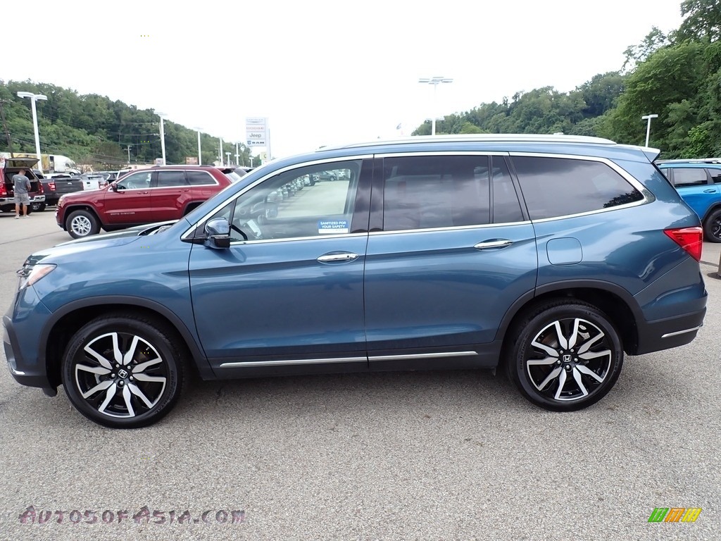 2019 Pilot Touring AWD - Obsidian Blue Pearl / Beige photo #2