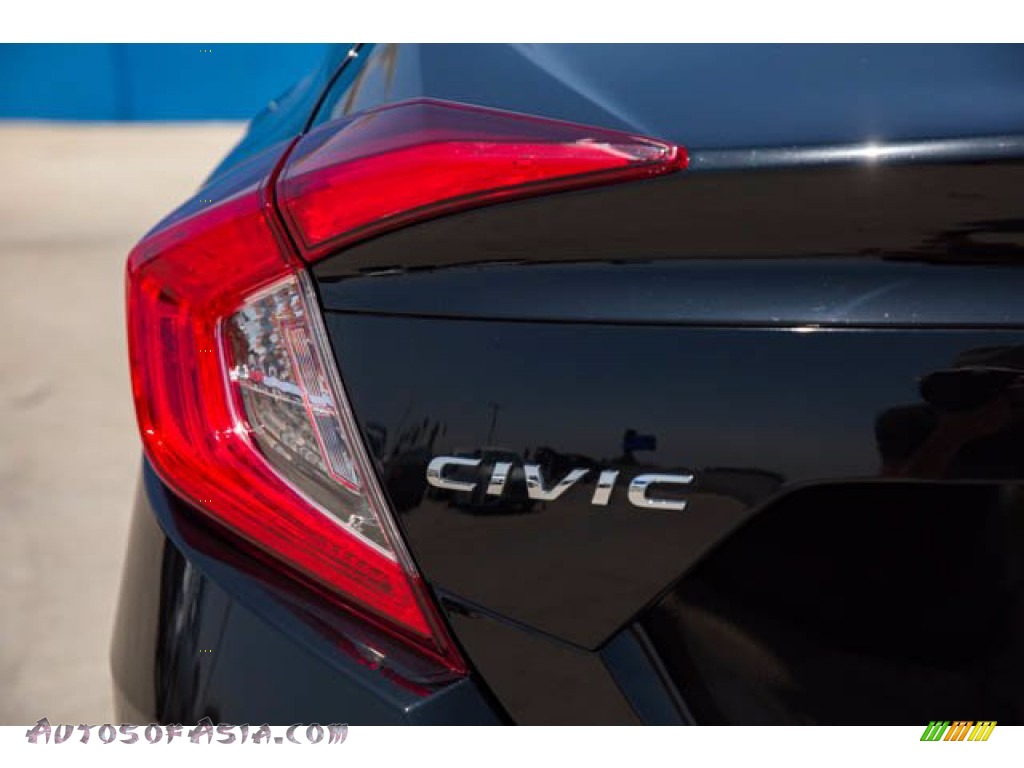 2017 Civic EX Sedan - Crystal Black Pearl / Black photo #12