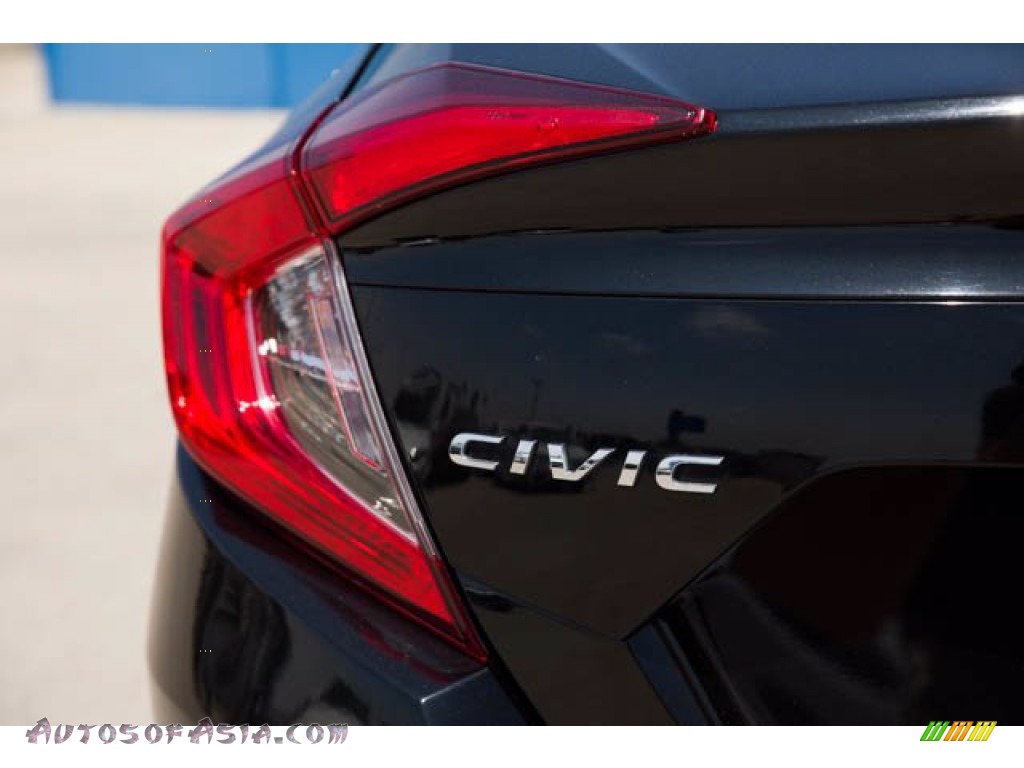 2016 Civic EX Sedan - Crystal Black Pearl / Black photo #12