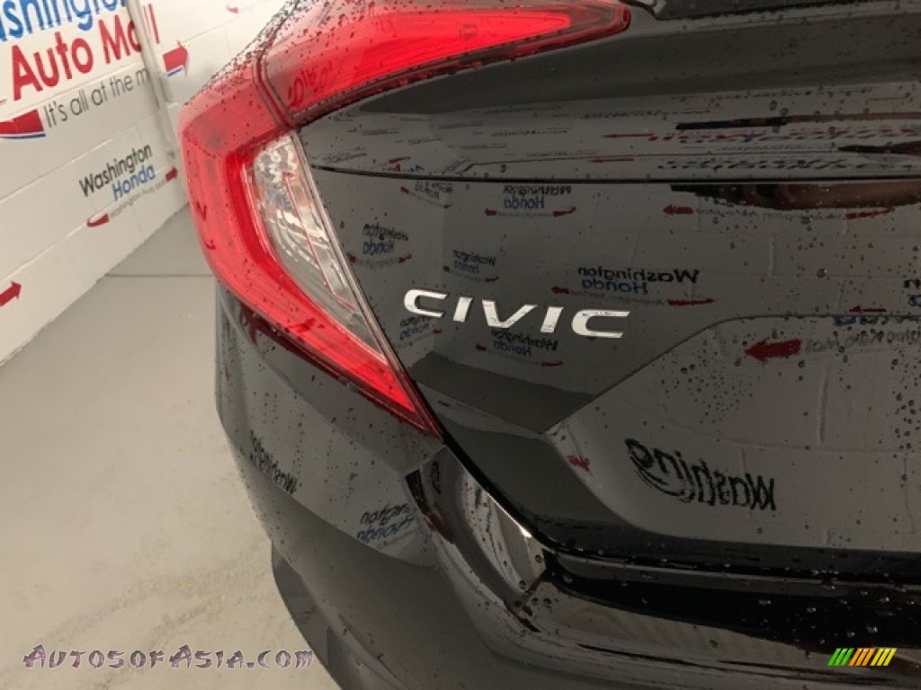 2020 Civic EX Sedan - Crystal Black Pearl / Black photo #35
