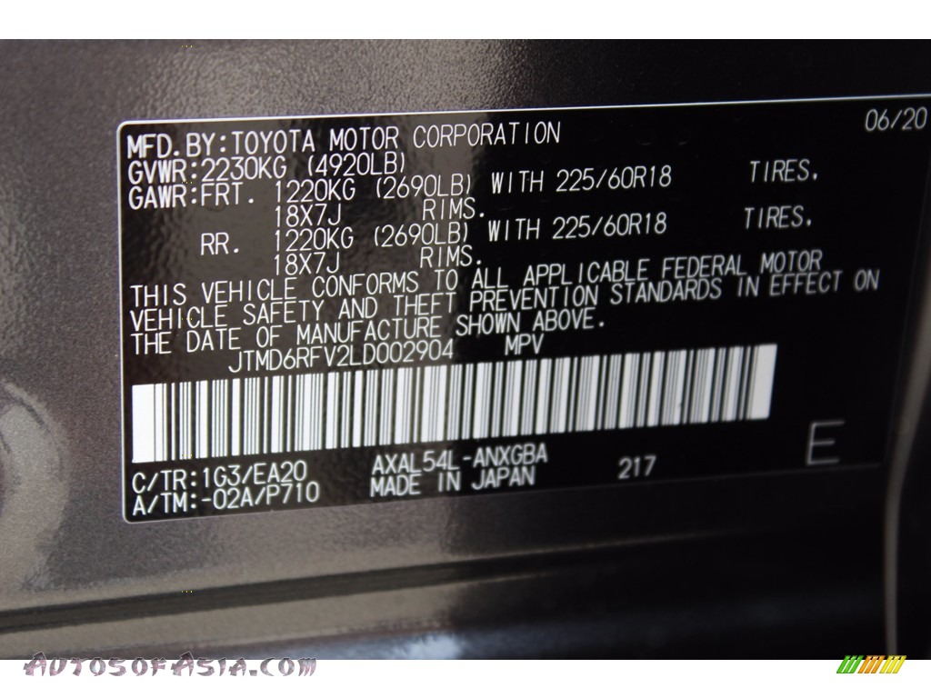 2020 RAV4 Limited AWD Hybrid - Magnetic Gray Metallic / Black photo #26