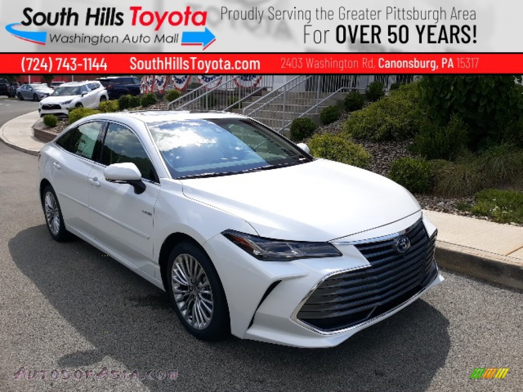 Wind Chill Pearl / Harvest Beige Toyota Avalon Hybrid Limited