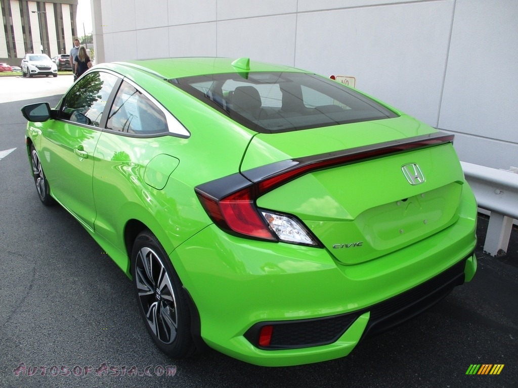 2017 Civic EX-T Coupe - Energy Green Pearl / Black/Gray photo #3