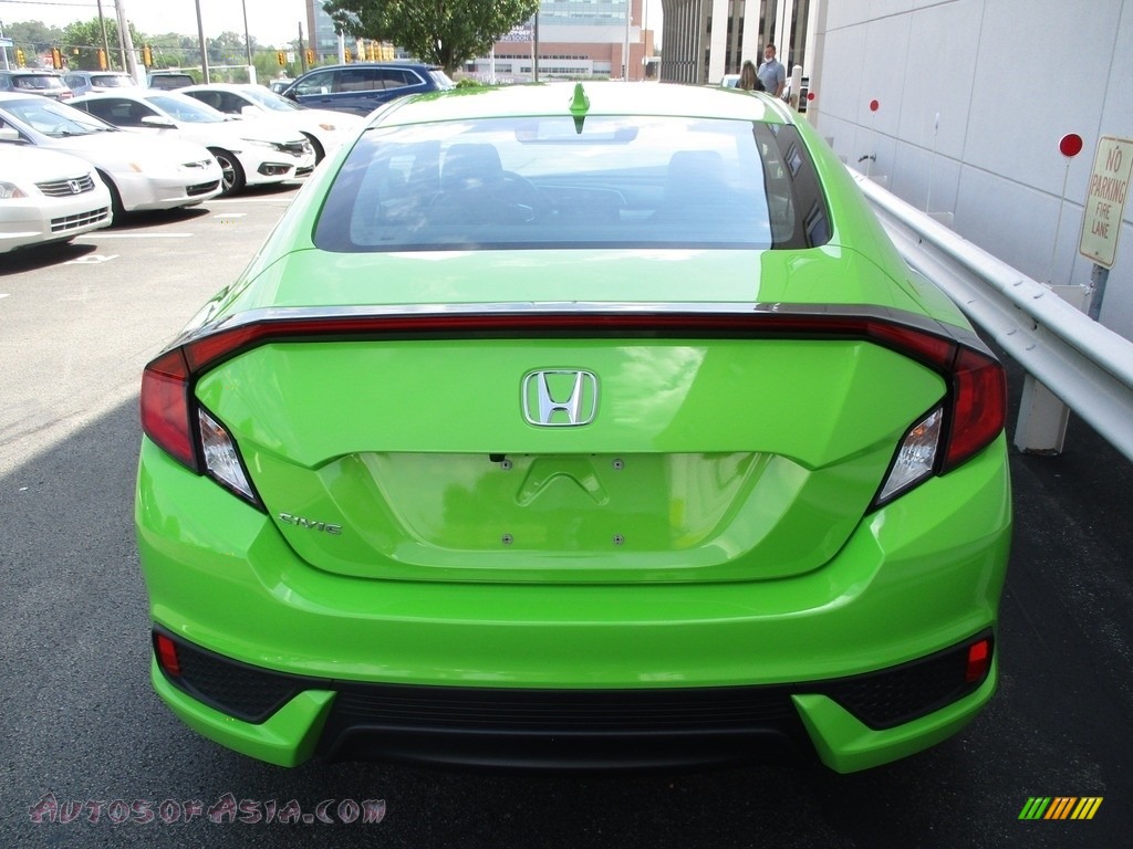 2017 Civic EX-T Coupe - Energy Green Pearl / Black/Gray photo #4