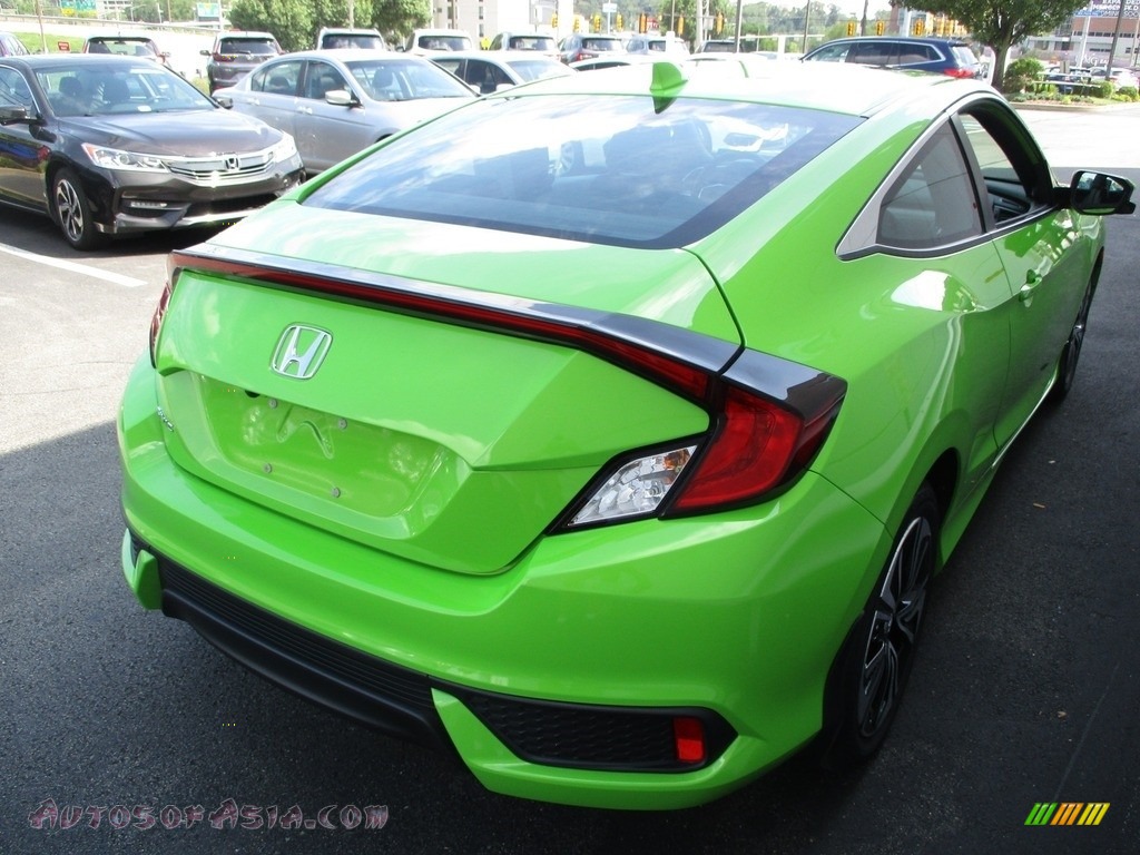 2017 Civic EX-T Coupe - Energy Green Pearl / Black/Gray photo #5