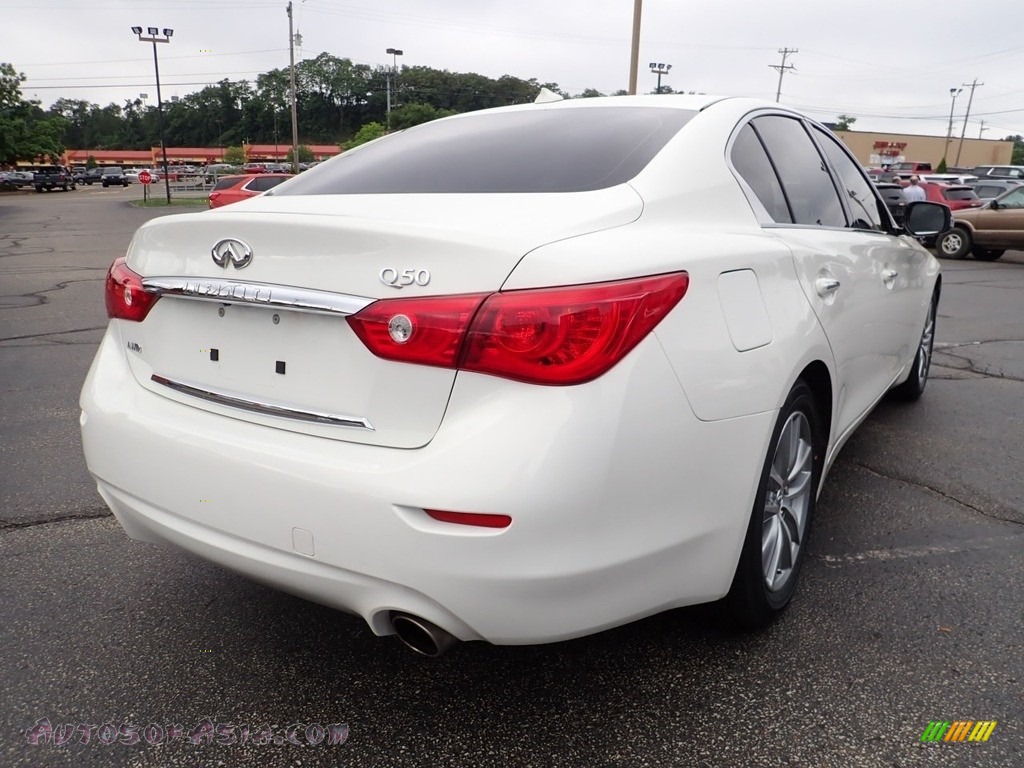 2014 Q 50 3.7 AWD Premium - Moonlight White / Graphite photo #8
